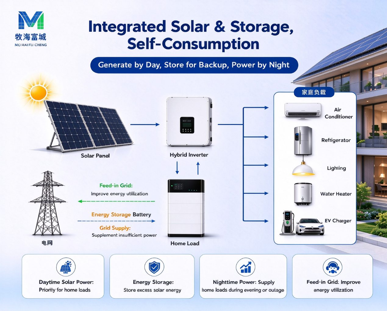 Household Grid-Tied Solar System